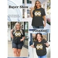 thumbnail image 4 of XCHQRTI Daisy T Shirts Women Plus Size Graphic Tshirts Casual Short Sleeve Oversized Tee, 4 of 7