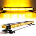 thumbnail image 4 of CUMART 26.5" Amber Yellow 54 LED Automotive Rooftop Beacon Warning Emergency Flashing Snow Plow Light Bar Double Side Strobe Light Traffic Advisor with Magnetic Base For Tow Work Truck Pickup, 4 of 4