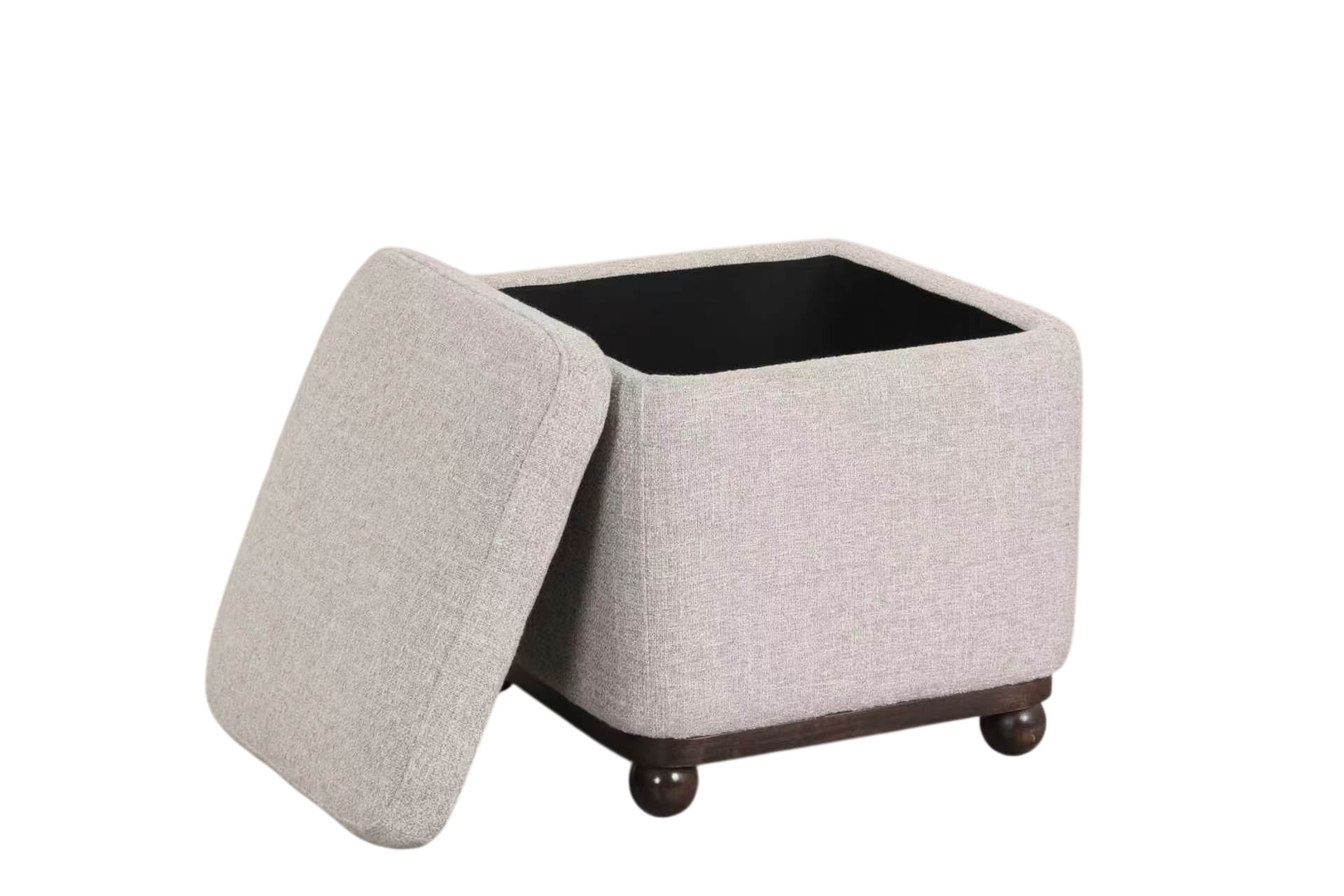 Better Homes & Gardens Ambrose Storage Ottoman, Heather Wheat