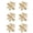 Gold, variant on Christmas Savings! Dvkptbk 14cm Christmas Ornament Glitter Hollow Leaf Wreath Vine Circle Decoration 6PCS