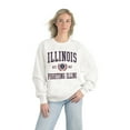 thumbnail image 3 of Women's Gameday Couture White Illinois Fighting Illini Premium Fleece Drop Shoulder Oversized Pullover Sweatshirt, 3 of 4
