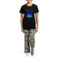 thumbnail image 4 of CafePress - 1 Pajamas - Women's Short Sleeve Print T-Shirt and Pants Dark Cotton Pajama Set, 4 of 7