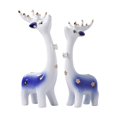 thumbnail image 3 of 2 estatuas de ciervos, figuras decorativas, colección, artesanías, adornos de mesa Azul, 3 of 9