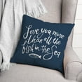 thumbnail image 3 of Creative Products Love You More Than All The Fish 20 x 20 Spun Poly Pillow, 3 of 3