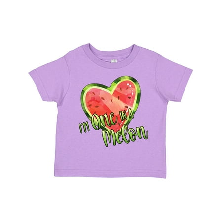 

Inktastic I m One in a Melon- Watermelon Heart Gift Toddler Boy or Toddler Girl T-Shirt