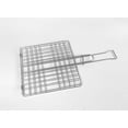 thumbnail image 2 of 8x8-inch Stainless Steel BBQ Turn-Over Grill Net Clamp - Reversible Liver/Fish Barbecue Grid Holder, 2 of 3