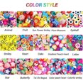 thumbnail image 3 of 300 cuentas de arcilla para hacer joyas, cuentas de polímero Heishi para regalos, kit de fabricación de pulseras con dijes para niñas de 8 a 12 años, 3 of 5
