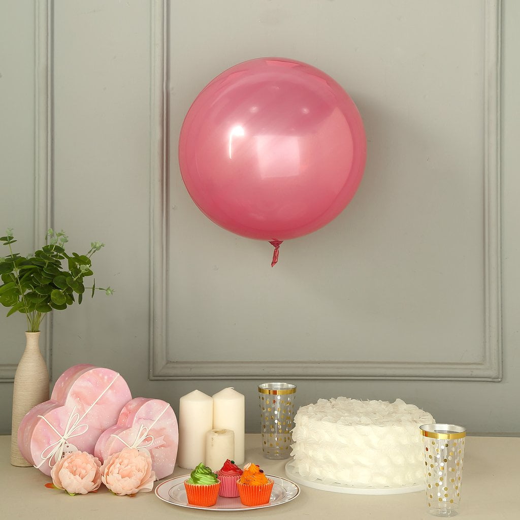 2 pcs 30" wide Round Large Vinyl Balloons Wedding Birthday Party Decorations 