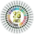 thumbnail image 4 of U.S. Art Supply Professional 36 Color Set of Metallic Acrylic Paint, Large 18ml Tubes - Rich Vivid Pearl Colors for Artists, Students - Canvas, Portrait Paintings, Wood - Color Mixing Wheel, 4 of 7