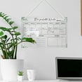 thumbnail image 2 of Musbetu Refrigerator Acrylic Message Board with Pens Transparent Scratch-proof Reusable Fridge Weekly Planner Whiteboard, 2 of 7