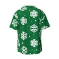thumbnail image 2 of Haiem Snowflake Men's Casual Shirts Short Sleeve Button Down Shirts Fashion Textured Summer Beach Shirt-XX-Large, 2 of 7