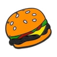 thumbnail image 2 of Broches de comida de dibujos animados, insignias, insignias para ropa, broches, prendedores de solapa, chaquetas, disfraces. Hamburguesa, 2 of 9