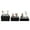 Black, variant on Loyalheartdy 3PCS Display Nesting Riser Stands 8/9/10 inch Rectangular Tabletop Display Stands Cake Fruit Display Stands with Hollow Bottoms Clear Each Load Capacity 33.07 lbs