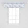 thumbnail image 2 of Ambesonne Harbour Stripe Window Valance, Abstract Ocean, 54" X 12", Pale Slate Blue White, 2 of 3