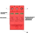 thumbnail image 1 of 3p Voltaje Arrester Dispositivo 3.0kV CC POWER Surge Protector Pararrayos DIN Rail Montaje Con Cortero De Control De Temperatura Sobre El Sobrecalentamiento De La Corriente, 1 of 7