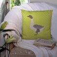 thumbnail image 3 of Buff Grey Back Goose Green Fabric Decorative Pillow, 3 of 4