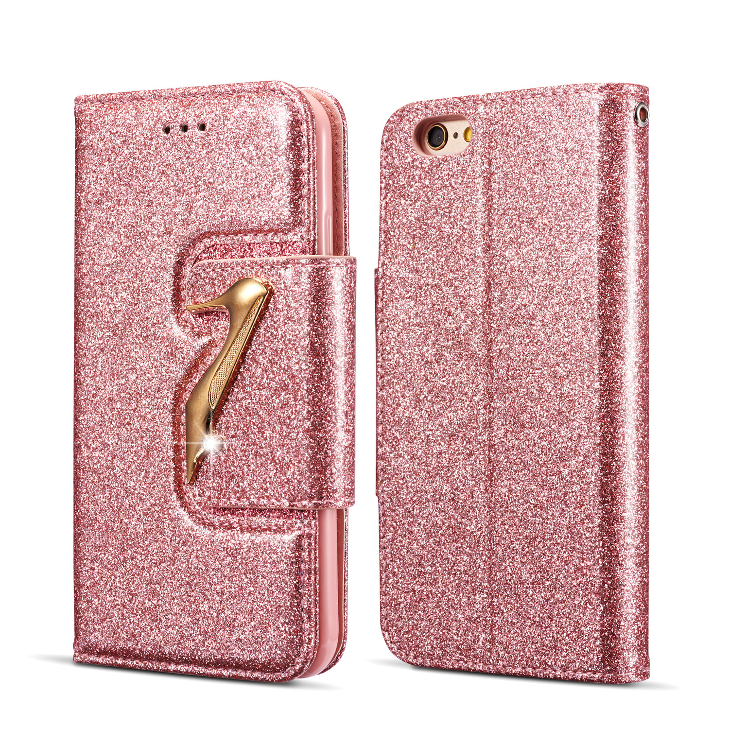 iPhone 6S Case Wallet, iPhone 6 Case, Allytech Glitter Bling Classy