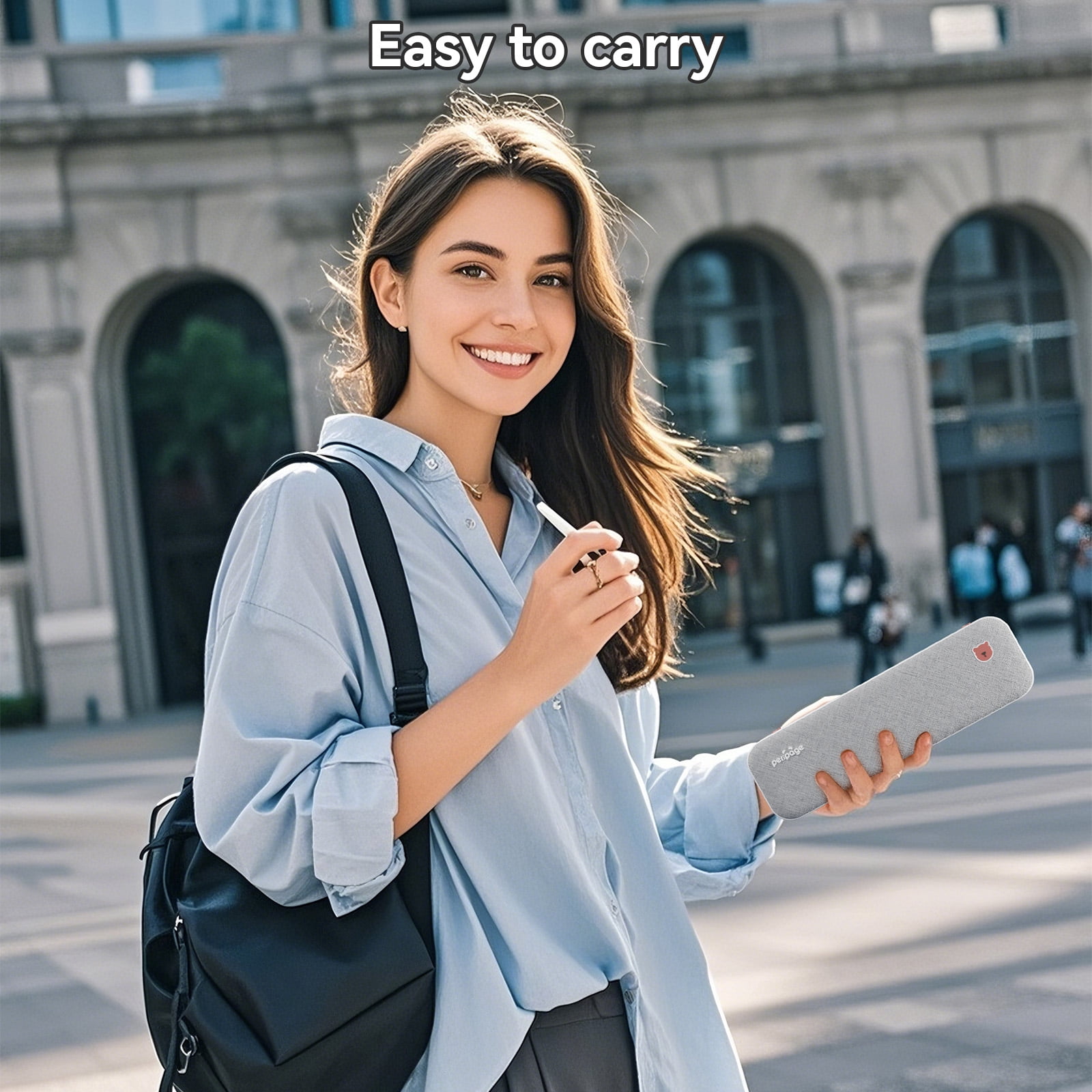 PeriPageA40 Thermal Portable Printer, Supports 8.26"x11.69" US Letter, Wireless Inkless Bluetooth Mobile Travel Printer, Compatible with Android and iOS, Prints Documents, Tattoo Paper, Photos(Grey)
