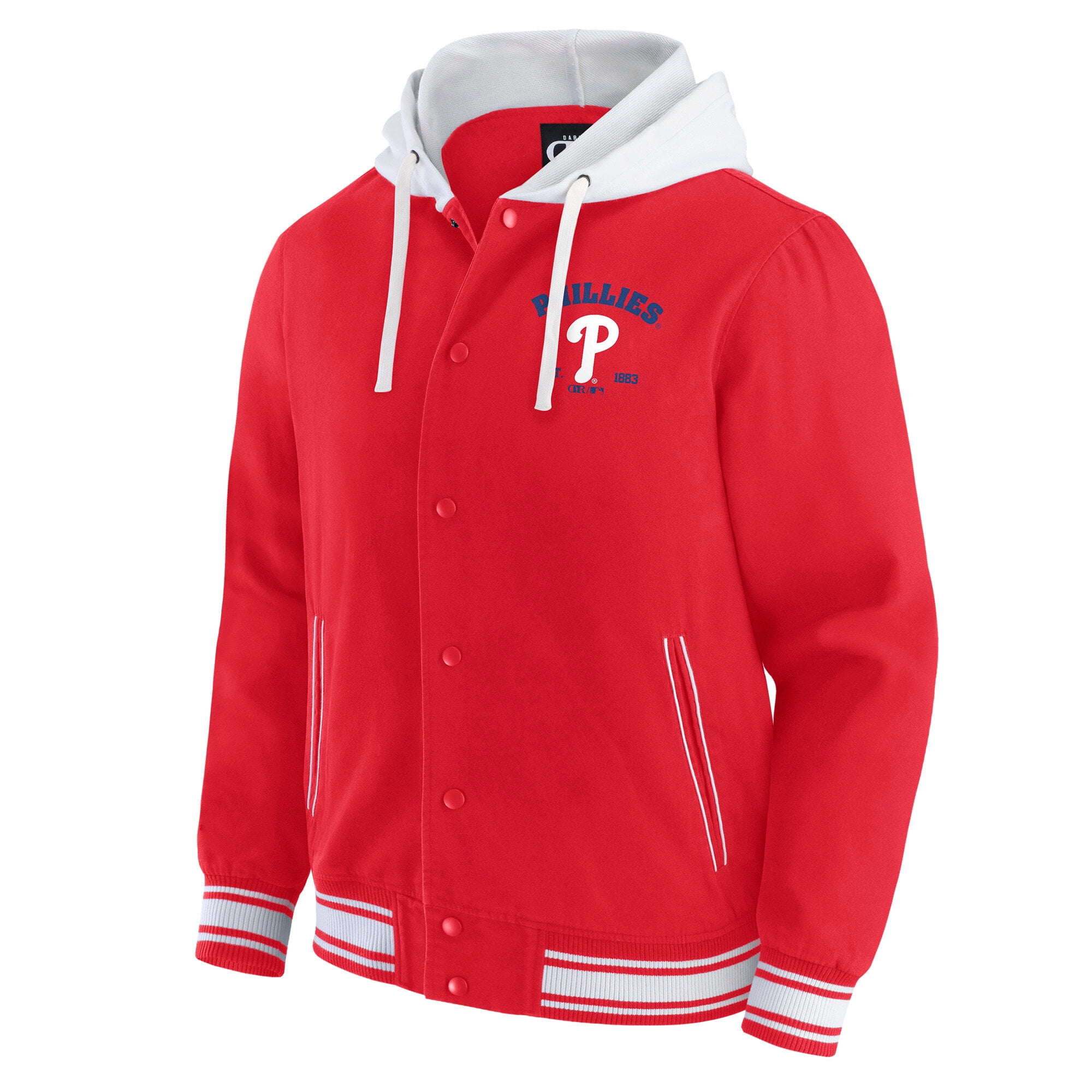 Men's-Darius Rucker Collection by Fanatics  Red Philadelphia Phillies Full-Snap Hooded Jacket