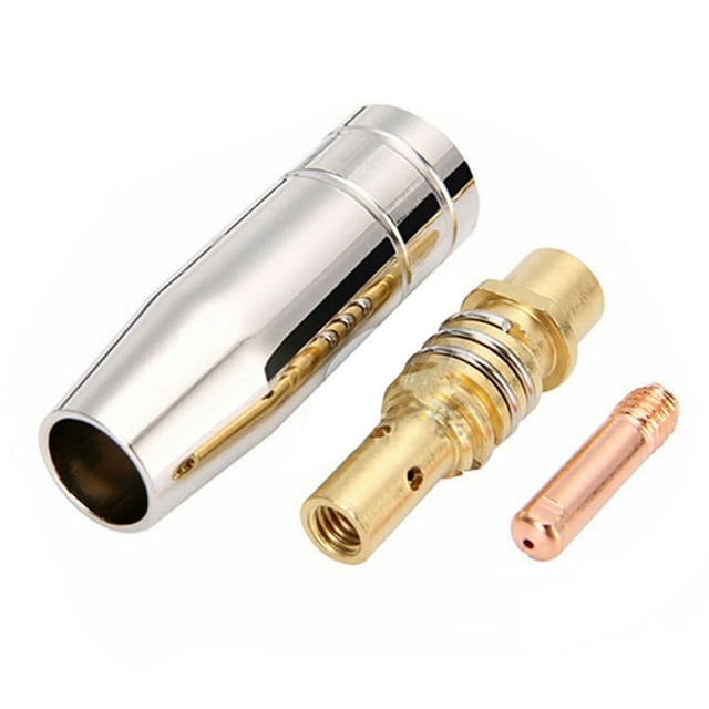 3 Unids MIG 15AK Boquilla De Gas Zhivalor Punta de Contacto de Cobre Biela de Soldadura MAG Antorcha