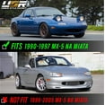 thumbnail image 2 of USR DEPO 90-97 MX5 Side Marker Lights - COMBO Crystal Style Smoke Bumper Turn Signal + Front + Rear Side Markers (Left+Right) Compatible with 1990-1997 Mazda MX5 Mk1 Miata (Smoked Lens, Full 6 Pieces), 2 of 9