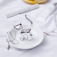 thumbnail image 6 of Jewelry Organizer, Ring Holder Dish, Cat Ring Holder for Birthday Valentines Mothers Day, Silver Long Tail Cat, 6 of 7