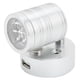 thumbnail image 1 of Luz De Lectura LED RV, Atenuador Táctil Ajustable 90 ° Giratorio Cromo Aleación De Aluminio Interior Foco De Noche Para Campistas Caravanas ANGGREK Carcasa plateada, 1 of 8