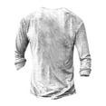 thumbnail image 4 of Frontwalk Men's Regular Fit Henley Neck T Shirts Lightweight Casual T-shirt Men Buttons Holiday Pullover White 3XL, 4 of 4