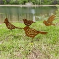 thumbnail image 2 of Decoración de Pájaros Oxidados, Estatuas de Pájaros de Metal, Pátinas Realistas, Pájaros de Metal, Adornos de Jardín, Silueta, Decoración de Valla de Jardín, 2 of 5