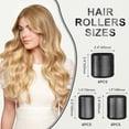 thumbnail image 6 of xnicx 18pcs Hair Roller Set Hair Curlers,Self-Grip Ceramic Ionic Thermal Hair Rollers,Rollers Hair Curlers to Sleep In for Hair Blowout Look,Salon Quality Hair Rollers for Long Short Hair Black, 6 of 8