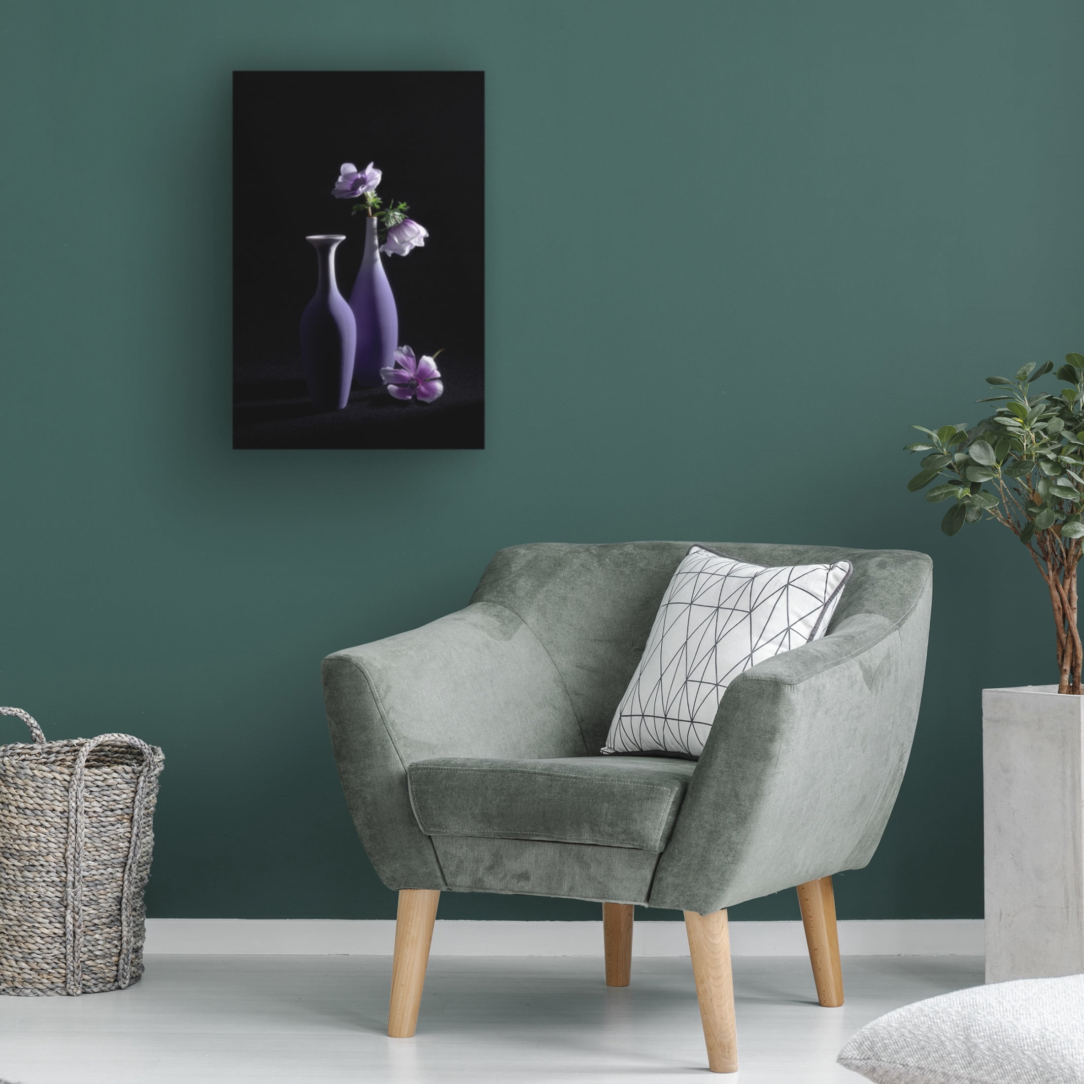 Trademark Fine Art Lydia Jacobs Pretty Violet Theme Canvas Wall Art