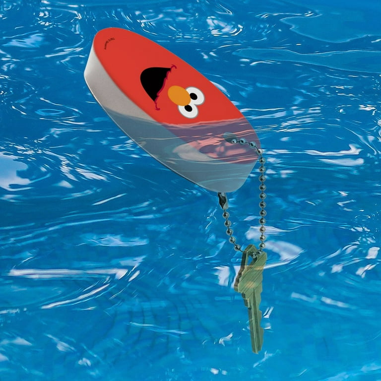 Sesame Street Elmo Face Floating Keychain Oval Foam Fishing Boat Buoy Key  Float 