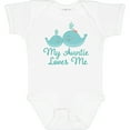 thumbnail image 3 of Inktastic My Auntie Loves Me Whale Boys or Girls Baby Bodysuit, 3 of 5