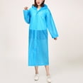 thumbnail image 6 of Frogued Unisex Reusable Portable Waterproof Hooded Outdoor Riding Long Raincoat Poncho (Yellow), 6 of 13