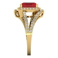 thumbnail image 3 of Clara Pucci 14K Yellow Gold 1.94ct Ruby Solitaire with Accents Ring, 3 of 8