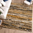 thumbnail image 6 of Addison Rugs Mayfield Premium Machine Washable Transitional Stripes Copper Rectangle Rug, 10' x 14', 6 of 6