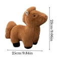 thumbnail image 3 of Plush Black Horse Stuffed Animal Toy, Soft Cuddly Pony Figure for Kids, Realistic Furry Horse Doll, Perfect Gift for Children, Nursery Decor, Collectible Plushie, 10 Inches Tall, Safe Materials, 3 of 6