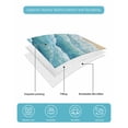 thumbnail image 5 of Aqua Coastal Twin Size Down Alternative Comforter, Lightweight Comforter Quilt Bedding Set with Pillow Shams Nautical Summer Beach Ocean Beige All Seasons Bed Comforter Duvet Insert 68"x86", 5 of 7