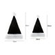 thumbnail image 5 of Wharick Santa Hat Plush Eye-catching Widely Use Black Soft Xmas Santa Cap for Home, 5 of 5