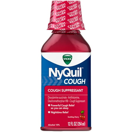 UPC 323900014329 product image for Vicks NyQuil Cough Nighttime Cough Relief, 12 Fl Oz | upcitemdb.com