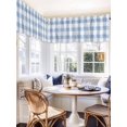 thumbnail image 4 of Buffalo Check Watercolor Blue Window Valance, Plaid Farmhouse 2 Pack Decorative Curtain for Small Windows, Light Filtering Valance with 3” Rod Pocket, 60"W x 18"L, 4 of 9