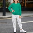 thumbnail image 4 of Gytharion 1Y-12Y Boys 2PC Crewneck Sweatsuits Kids Solid Color Casual Tracksuits Crewneck Long Sleeve Pullovers and Elastic Waist Cuffed Sweatpants Sports Jogging Suits, 4 of 8