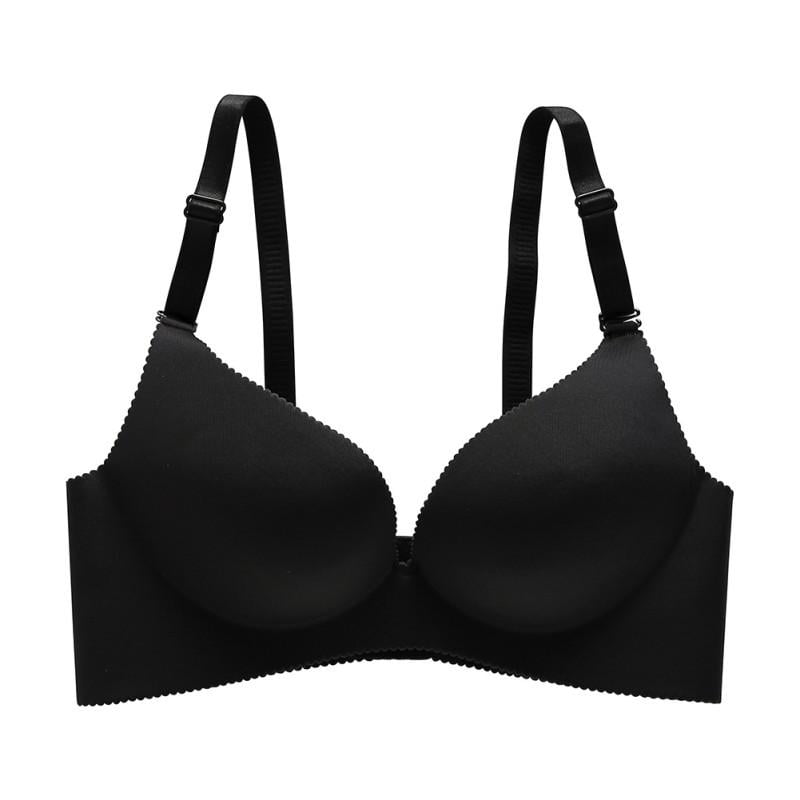 Buy Womens Deruilady Thick Wire Free Bra Sexy Seamless Lingerie Women  Underwear Comfortable Hollow Out Solid Push Up Bras from Ningbo Youshow  Sports Co., Ltd., China