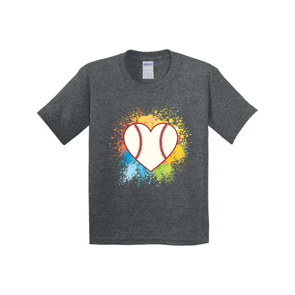 Inktastic Baseball Sports Heart Youth T-Shirt
