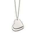 thumbnail image 1 of White Sterling Silver necklace Themed 18 in 1 mm Polished Double Heart, 1 of 3