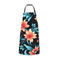 thumbnail image 3 of XMXT 1 Pcs Waterproof Kitchen Cooking Apron, Wonderful Orange Flowers Adjustable Aprons for Women Men with Pockets, 3 of 9