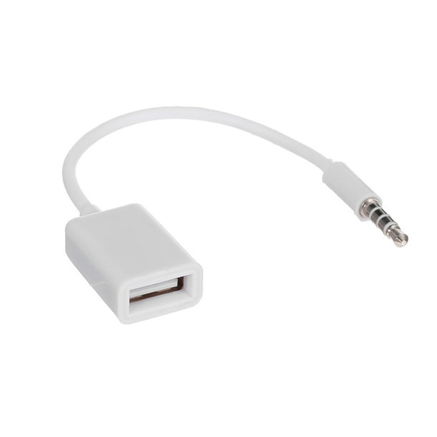 Câble Jack 3.5mm Stéréo Audio Prise Mâle Vers USB 2.0 OTG Femelle  Adaptateur
