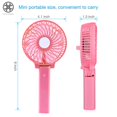 thumbnail image 2 of Luxtrada Mini Portable Handheld Fan Electric Fans Portable Small Personal Portable Table Fan with Battery USB Rechargeable(Green), 2 of 8