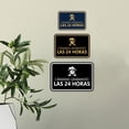 thumbnail image 3 of Signs ByLITA Classic Framed Cámaras Grabando las 24 horas Security Sign (Brushed Silver) - Large, 3 of 6