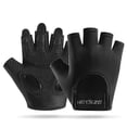 thumbnail image 1 of Guantes deportivos de medio dedo para fitness, para mujer, con almohadilla de palma engrosada, de silicona, con absorción de impactos, equipo de protección para la palma, guantes transpirables para, 1 of 1